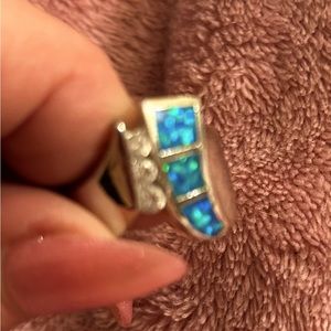Opal on Sterling Silver Ring! Retail 125- value!